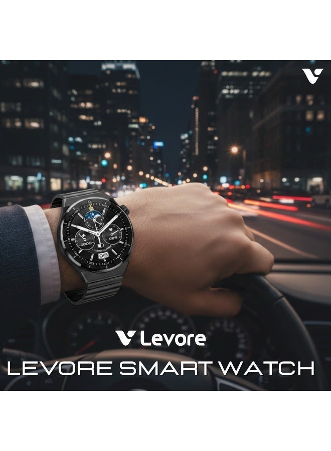 Levore Smart Watch, 1.5" Full Screen, Wireless call & Map Navigation, Blood Pressure & Heart Rate, Ringtones Personalize, IP68 Water Proof, Sports Data Recording | LWS 523 - Image 4